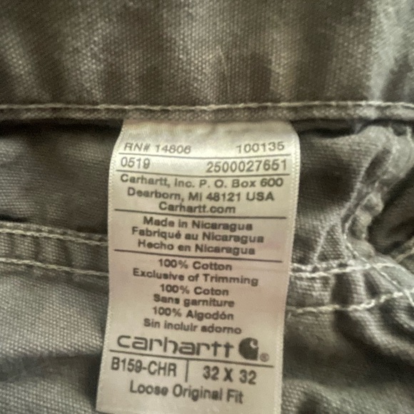 Mens Carhartt Loose Fit (gray) 32/32 - Picture 2 of 4